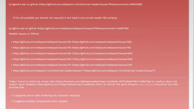 Using React Router and Webpack 2 how to require external libraries only on certain routes? смотреть онлайн