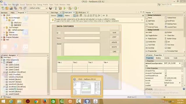 Crud Data Customer menggunakan Java NetBeans Dan Xampp php mysql смотреть онлайн