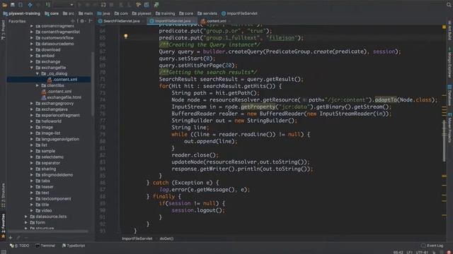 AEM Upload JSON and insert to node смотреть онлайн