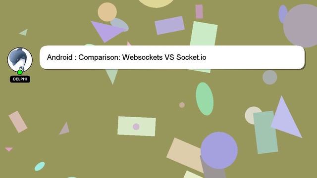 Android : Comparison: Websockets VS Socket.io смотреть онлайн