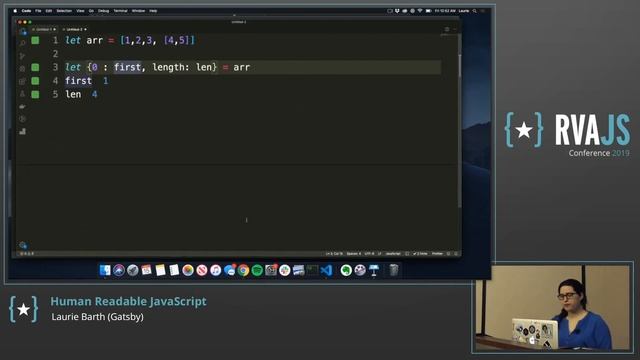 Human Readable JavaScript: Using ES2015+ to Craft Better Code | Laurie Barth | RVAJS смотреть онлайн