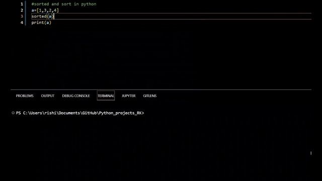 sorted( ) and Sort( ) in Python/ Rishi Kalyan смотреть онлайн
