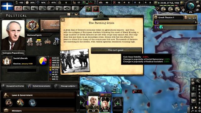 [1] Hearts of Iron IV - Kaiserreich - Megali Greece - Fortifying Salonika! смотреть онлайн