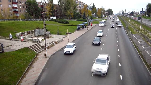 Курск. Вид с Сумского моста на ул.Энгельса. 24-е октября 2022г. Canon Ixus115 HS. Full HD/ смотреть онлайн