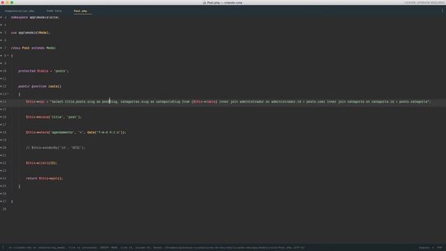 Criando Site e Painel Administrativo#76 - Listando posts no início do site смотреть онлайн