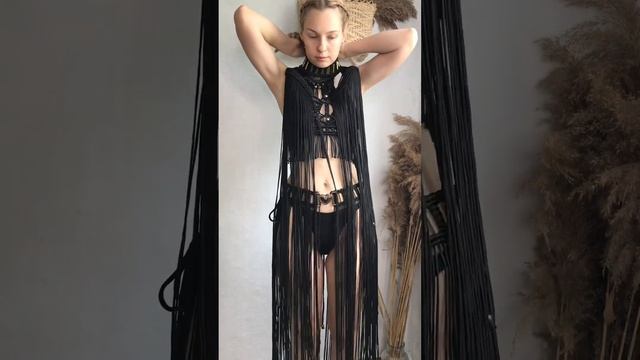 Макраме воротник и юбка костюм смотреть онлайн