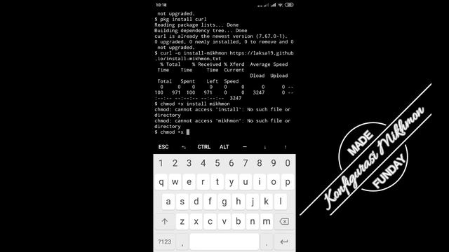Install Mikhmon Android "Termux" MikroTik Hotspot Monitor смотреть онлайн