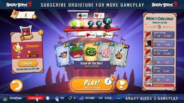 Angry Birds 2 | Arena Battle Challenge | 22/Nov/2021 Gameplay смотреть онлайн