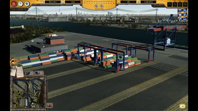 Hafen Hamburg Simulator 2012 Container Terminal смотреть онлайн