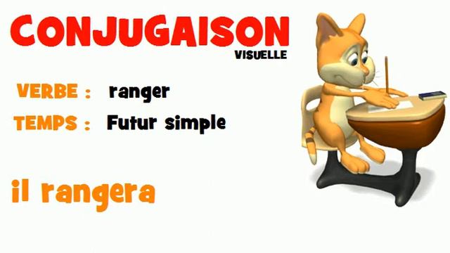 FRENCH VERB = ranger = Futur simple смотреть онлайн