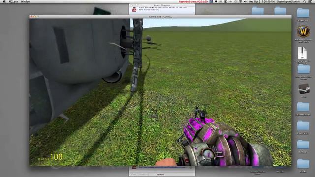 Garrys Mod Help Part 2- WAC Helicopter Starting and Flying смотреть онлайн