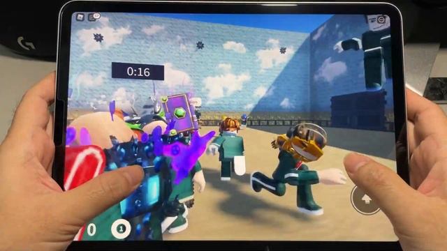 Roblox Squid Game on iPad смотреть онлайн