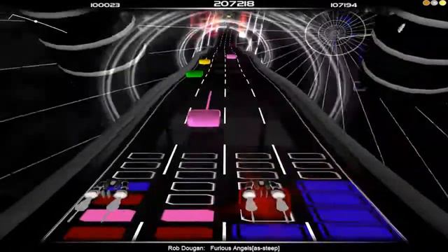 Rob Dougan - Furious Angels[as-steep] -- Audiosurf Dual Vision Elite смотреть онлайн