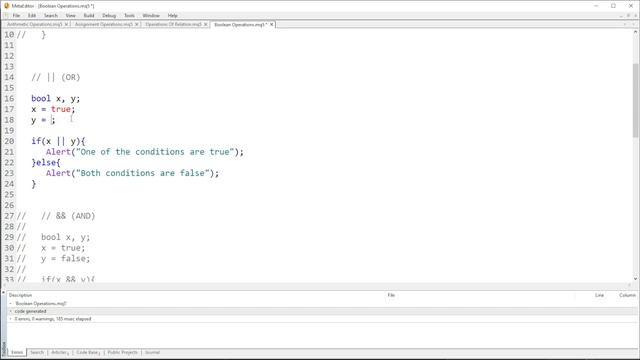 BOOLEAN OPERATIONS #coding #programming #mql5 #bool #booleanexpression #boolean смотреть онлайн