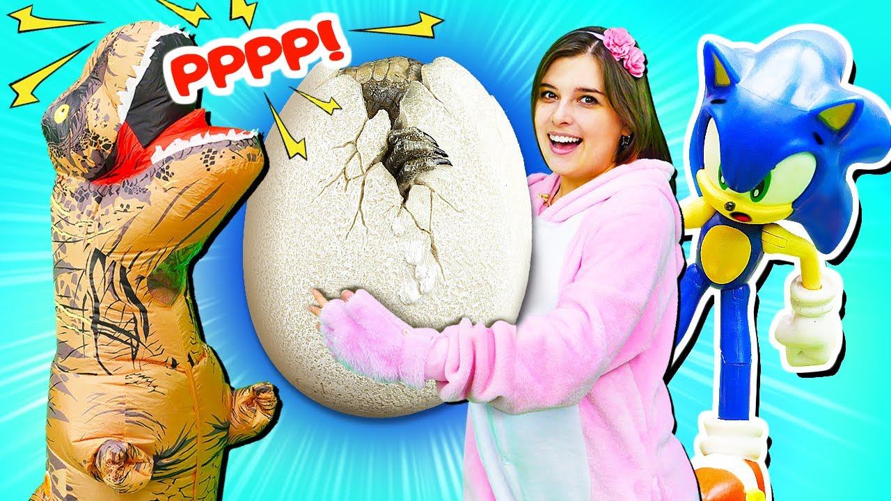 Соник Бум и Яйцо Динозавра! Видео шоу для детей Дутики с Машей Тойклаб смотреть онлайн