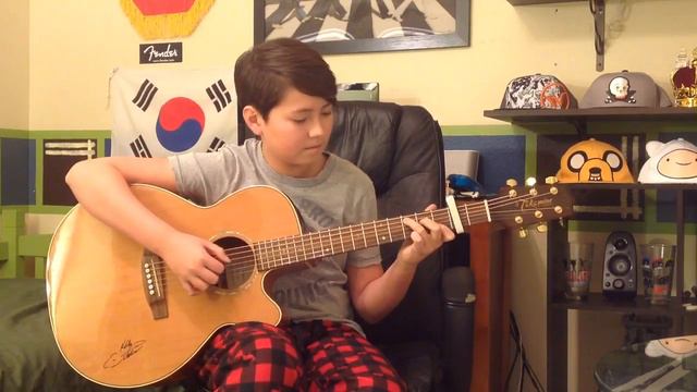 Say Something - A Great Big World & Christina Aguilera - Fingerstyle Guitar Cover - X Factor смотреть онлайн