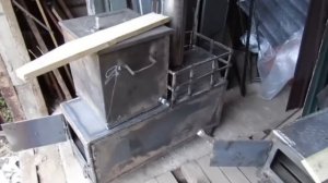 Мощная  буржуйка с баком.Новинка
