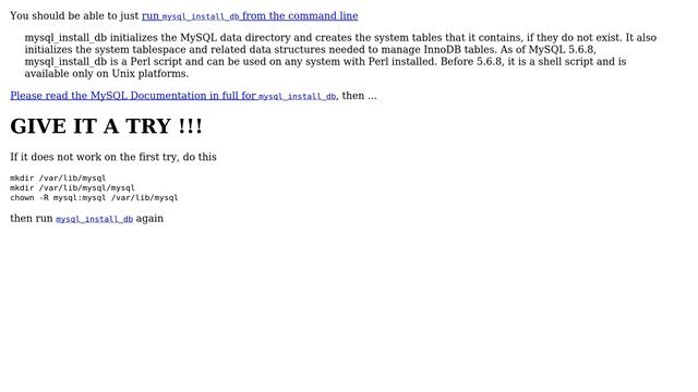 Databases: How to reinitialise /var/lib/mysql files? (2 Solutions!!) смотреть онлайн