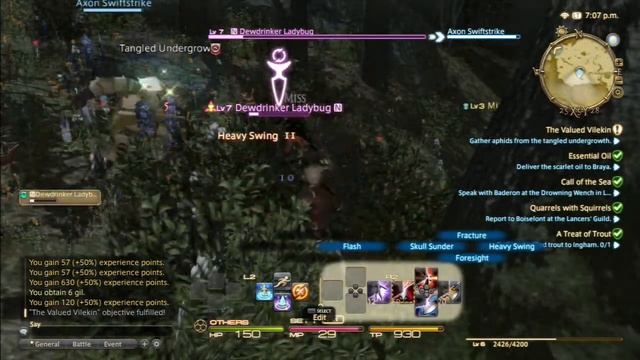 Final Fantasy XIV Early Access Low Level Archer & Marauder Gameplay PS3 MMORPG смотреть онлайн