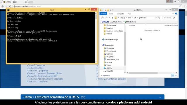 3. Cómo CREAR una APP HÍBRIDA (APK ?) para Android utilizando la línea de comandos de Apache CORDOV смотреть онлайн