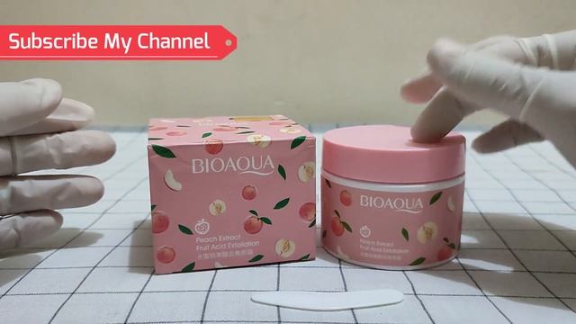 BIOAQUA Peach Extract Exfoliating Gel Face Cream Demo and Review смотреть онлайн