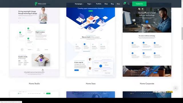 Prelude - Creative Multipurpose WordPress Theme app saas Website Builder смотреть онлайн