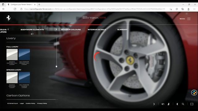 Ferrari Daytona SP-3 - Ferrari Daytona SP-3 Configurator смотреть онлайн
