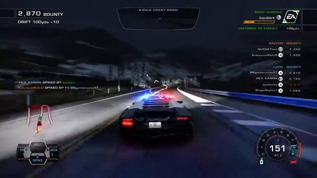 Nfs hp most wanted but WITH music! Part 1 ( Songs in description ) смотреть онлайн