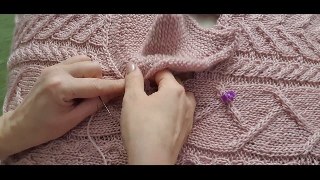 Как связать красиво ворот на модном свитере. Кетлевка горловины мой способ смотреть онлайн