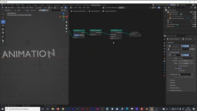Text Animation with Blender Geometry Nodes 3.0 смотреть онлайн