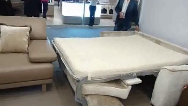 Демонстрация работы автоматического раскладного механизма для мягкой мебели от фабрики Bruma смотреть онлайн