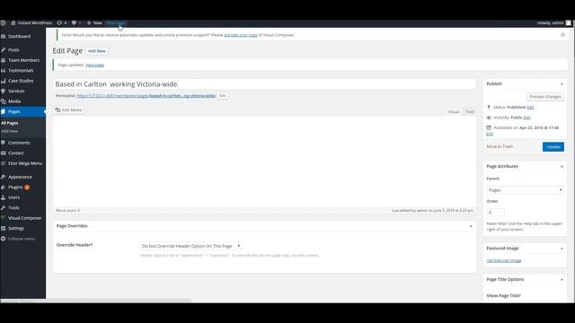 Partner WordPress Theme - Page Title Options смотреть онлайн