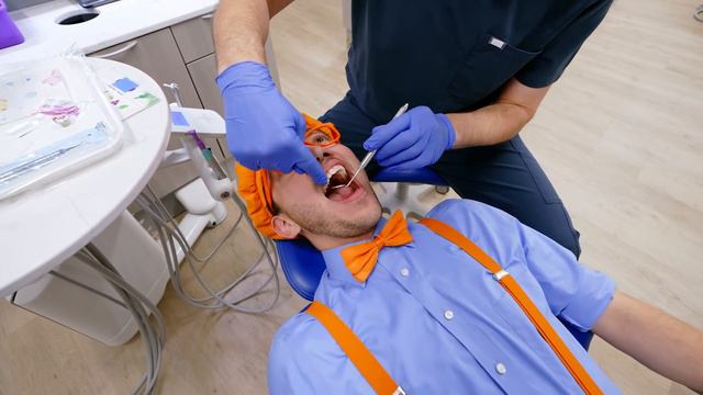 Blippi Visits The Dentist - Learn Healthy Habits For Kids! | Educational Videos For Kids