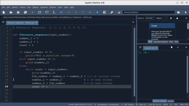 Python Problem Solving - Numerical: 10. Fibonacci Sequence - Simply Explained смотреть онлайн