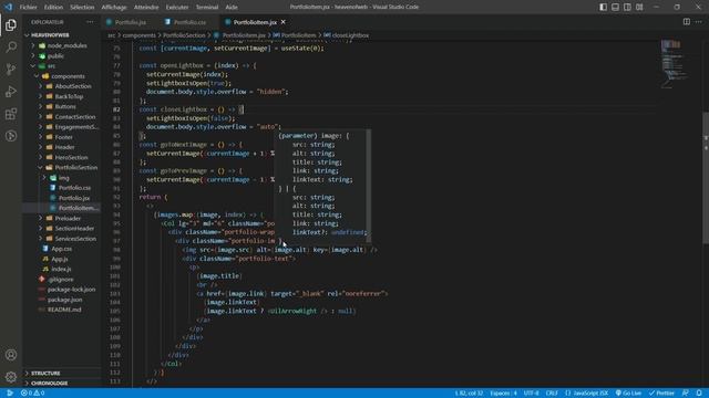 ReactJS Tutorial: Episode 24 - Portfolio Lightbox JSX смотреть онлайн