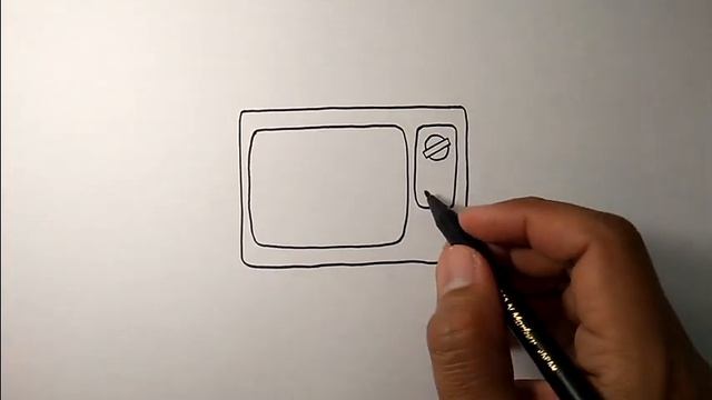 How to draw a television easy and very simple | Simple Drawing смотреть онлайн
