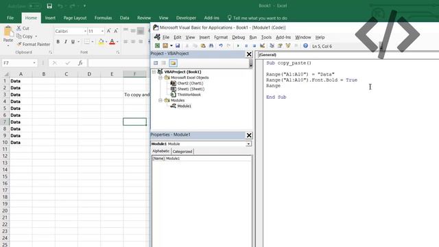 Chapter 6 Copy Paste the cell data смотреть онлайн