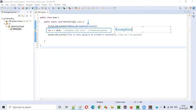 Java Interview Questions #65 - What will happen when you don't handle an exception? смотреть онлайн