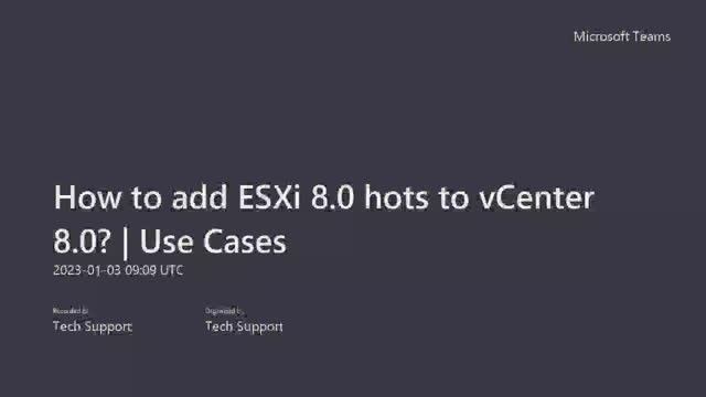 How to add ESXi 8.0 hots to vCenter 8.0? | What are the ESXi 8.0 Host Use Cases in vCenter 8.0? смотреть онлайн