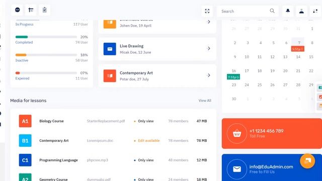 EduAdmin Admin - Bootstrap 5 Dashboard With Admin Dashboard Template смотреть онлайн