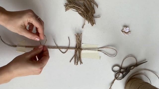 Листик в технике макраме из джута. Попробуй.Макраме для начинающих смотреть онлайн