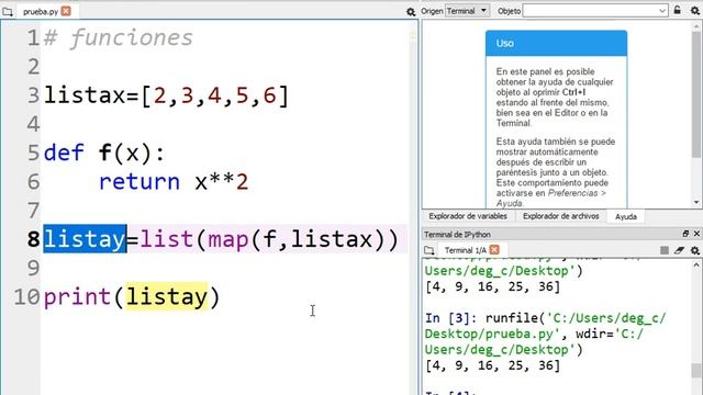 Funciones y arrays, funciones lambda en Python смотреть онлайн