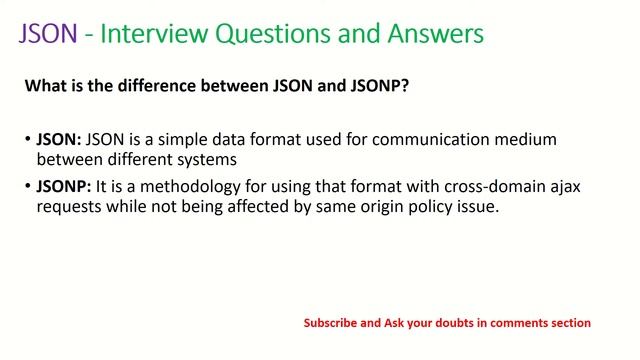 JSON Interview Questions and Answers 2020 | ARC Tutorials смотреть онлайн