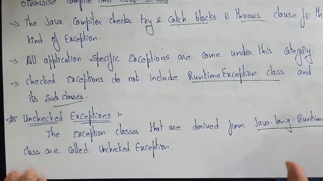Checked and Unchecked Exceptions in Java| lec 68 | Java Tutorial| BhanuPriya смотреть онлайн