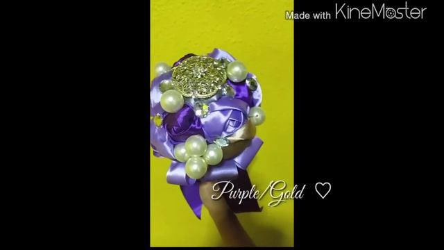 Hand bouquet (Purple/Gold) смотреть онлайн