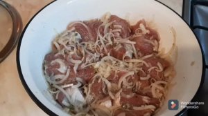 простой рецепт, шашлык без костра!!!??гриль-газ сковорода!!!