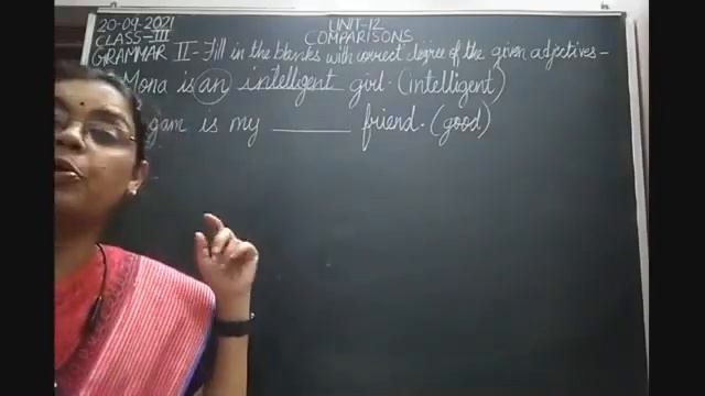 Class III English 20-09-2021 by Mrs Nandini Singh Grammar смотреть онлайн
