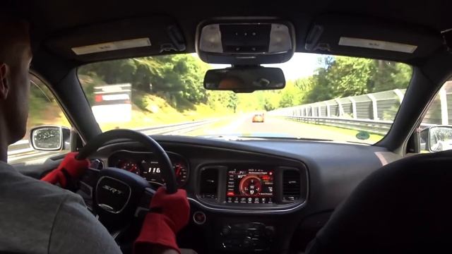 Charger Hellcat vs Mustang GT on the Nurburgring! смотреть онлайн