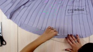 Пошив юбки-гофре. Часть 5. Обработка низа