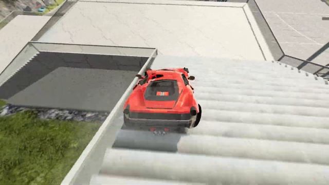 BeamNG.Drive Big Crash – Cars vs Stairs! Ferrari vs Mercedes G Class vs BMW M4 смотреть онлайн